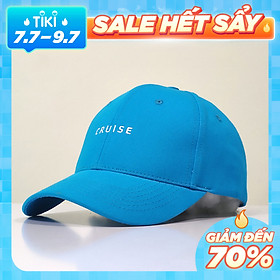 Nón kết/ mũ lưỡi trai kaki 100% cotton Unisex Nomac thêu chữ CRUISE NON0608
