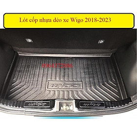 Lót cốp nhựa dẻo Wigo 2018-2023 TPO cao cấp
