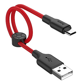 Cáp Sạc USB Sang Micro-USB Hoco  X21 Plus Đồng Bộ Hóa Dữ Liệu Sạc Dài 0,25m - Hàng Chính Hãng