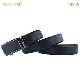Thắt lưng nam da thật cao cấp nhãn hiệu Macsim MS59 - 125cm