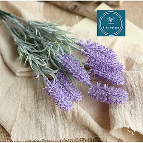 Mua Cụm hoa lavender cao 33cm trang trí nhà cửa  hoa cưới  hoa cô dâu