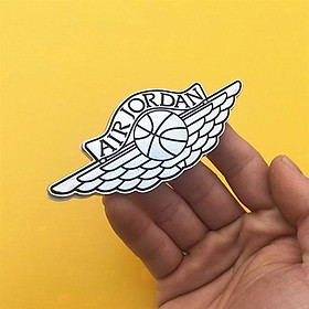 Air Jordan Bạc - Sticker hình dán metal kim loại 3D