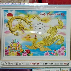 Tranh đính đá Long Phụng sum vầy-YN5416