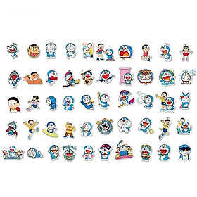 Sticker 50 miếng hình dán Doraemon