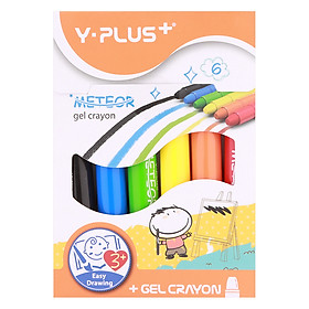 Hộp Bút Sáp Gel Meteor 6 Màu Y PLUS+ GC160130_MT