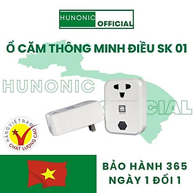 Ổ cắm thông minh Hunonic SK01. Điều khiển từ xa bằng điện thoại thông qua Wifi| Hẹn giờ tự động