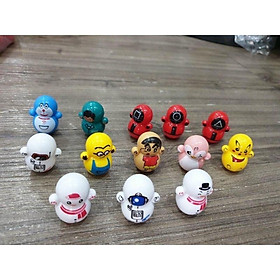 ĐỒ CHƠI LẬT ĐẬT MINI SQUID GAME, LẬT ĐẬT CHO BÉ DỄ THƯƠNG set 5 con