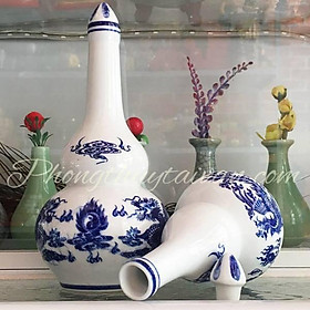 Mua Hồ Lô sứ đựng nước trà rư ợu bàn thờ(2 size)