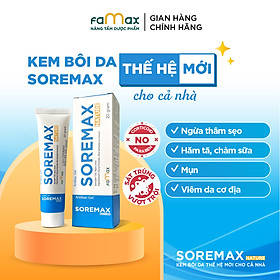 Kem bôi Soremax Nature kháng khuẩn, lành vết thương, tránh thâm sẹo 20g