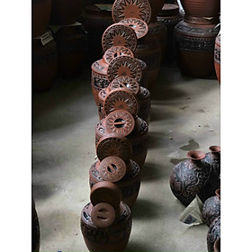 Chum sành ngâm rượu Đông Sơn Âu Lạc 5 Lit - 10 Lit gốm sứ Bát Tràng