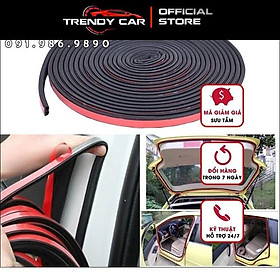 Cuộn 12 mét Gioăng cao su chống ồn chữ B cho ô tô | Ron cao su chữ B cách âm chống ồn cho xe hơi và Nhà cửa