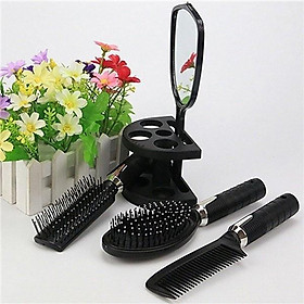 Bộ 5 Món 4 Lược Chải Tóc - Gỡ Rối Kèm Gương Cao Cấp - Hàng Loại 1 - MINIIN