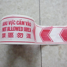 Mua Rào Cảnh Báo Công Trình Màu Đỏ Trắng  Cuôn Dài 100m  Dùng Để Băng Khu Vực Đang Thi Công  Các Công Trình Xây Dựng  Khổ 8cm
