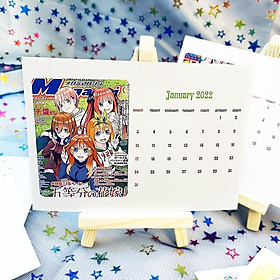 Bộ lịch để bàn 12 tháng anime Nhà Có 5 Nàng Dâu – Go Tobun No Hanayome