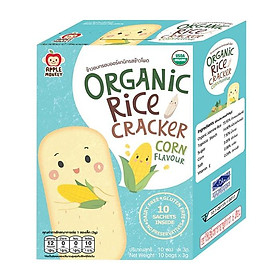Bánh gạo hữu cơ hương bắp apple monkey 30g