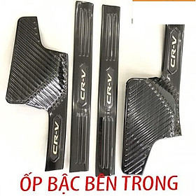 Ốp bậc cửa , nẹp bước chân Honda CRV 2018-2022 cao cấp -mẫu Titan 8 chi tiết