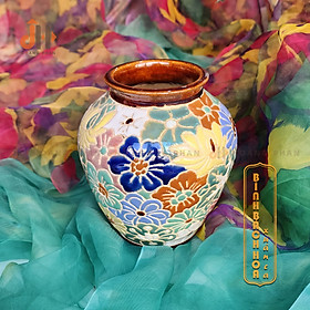 Mua  Quà tặng văn hoá  Bình hoa gốm Bách Hoa Xuân Ca