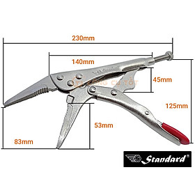 Mua Kìm bấm chết mỏ nhọn 9  kiêm cắt dây Standard