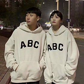 Áo Hoodie Phối Túi Chữ ABC - Khoác Nỉ Có Nón Mũ 2 Lớp -Form Rộng Unisex Hàn Quốc Cặp Đôi Nam Nữ