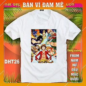 Áo thun Đảo hải tặc 25 chất đẹp One Piece,phông,in hình, bao đôi trả
