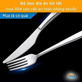 Mua Bộ Dao Dĩa Ăn Bít Tết Cao Cấp Inox 304 Đạt Chất Lượng Đức SSGP