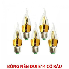 Mua Combo 10 combo 5 đèn nến đui E14 có râu ánh sáng vàng nắng loại chuẩn