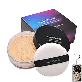 Phấn phủ bột kiềm dầu Mik@vonk Blooming Face Powder Hàn Quốc 30g NB19 # Natural Beige tặng kèm móc khoá 