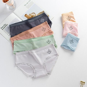 Combo 5 quần lót nữ cotton quần lót cao cấp cạp sọc xuất nhật q170-5