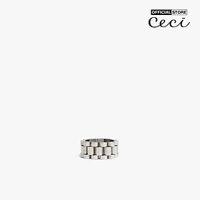 CECI - Nhẫn nữ kim loại bản to cá tính CC2-01000043