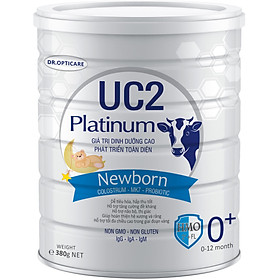 Sữa bột UC2 Platinum Newborn 380g dành cho trẻ từ 0-12 tháng tuổi