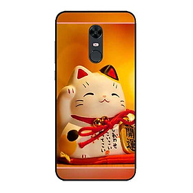 Ốp Lưng in cho Xiaomi Redmi 5 Mẫu Mèo May Mắn 10 - Hàng Chính Hãng