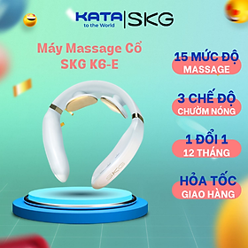 Máy Massage Cổ SKG K6E- Tấm điện cực mạ vàng 24K mát-xa cho da nhạy cảm, không gây mẩn ngứa, khó chịu