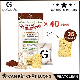 Bánh gạo lứt mầm GUfoods (bánh mầm) - Giàu GABA tự nhiên, Hỗ trợ ăn kiêng, Thực dưỡng, Thuần chay