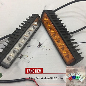 Đèn trợ sáng C6 - Dài trang trí ô tô, xe máy A213-TK02 - Tặng kèm đèn Led xin nhan 9 Led