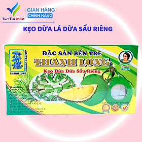 Kẹo Dừa Lá Dứa Sầu Riêng Hiệu Thanh Long-Đặc Sản Bến Tre (300g)