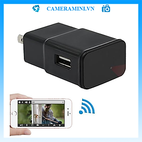 Mua Camera mini quay lén siêu nhỏ nguy trang củ sạc không dây kết nối với điện thoại qua wifi  app lookcam