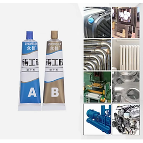 Mua COMBO 2 LỌ KEO CHUYÊN SỮA CHỮA VÁ CÁC VẾT LỔ THỦNG SẮT KIM LOẠI INOX NHÔM ĐỒNG ĐA NĂNG CHỊU NHIỆT CAO CỰC KỲ CỨNG HIỆU QUẢ CAO