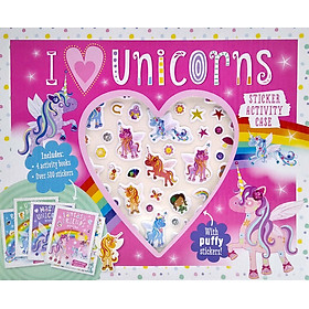 Hình ảnh I Love Unicorns Sticker Activity Case