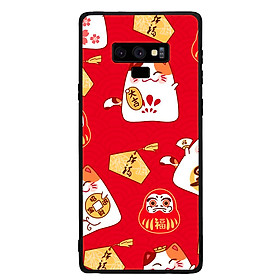 Ốp Lưng Viền TPU cho điện thoại Samsung Galaxy Note 9 - Mèo May Mắn 05