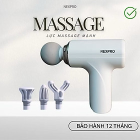 Máy Massage Cầm Tay Mini Cao Cấp - Công Nghệ AI Cảm Biến Lực Nhấn Giúp Giảm Đau Mỏi, Giãn Cơ Sau Tập Luyện