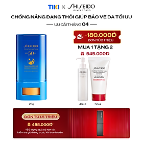 Chống nắng dạng thỏi Shiseido GSC Clear Suncare Stick SPF50+ 20G