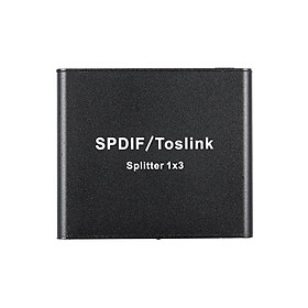 Bộ chuyển đổi SPDIF Toslink Digital Optical Audio Splitter 1x3 Optical Splitter 3 trong 3-Size Cắm EU