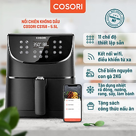 Mua Nồi chiên không dầu điện tử Cosori Pro Smart CS158 - AF (5 5 Lít) kết nối wifi - Hàng chính hãng bảo hành 2 năm