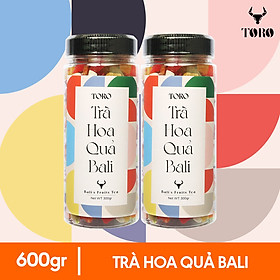 Bộ 2 Hộp trà hoa quả Bali TORO - Hũ 300gr