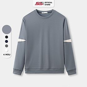 Áo Sweater Nỉ Nam 5S FASHION Cổ Tròn, Vải Cotton, Mềm Mại, Giữ Ấm Tốt, Thiết Kế Can Phối Tay, Năng Động (ANO23004)