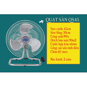 Mua QUẠT SÀN CÔNG NGHIỆP TÂN HOÀN CẦU SUPERWIN CÁNH 40CM-90W (HÀNG CHÍNH HÃNG)