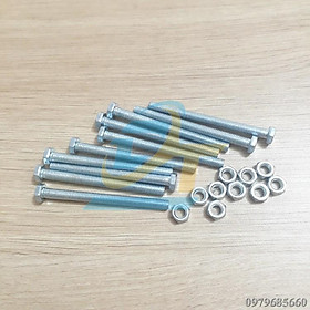 Mua Set 50 bộ bulong + con tán mạ kẽm M5