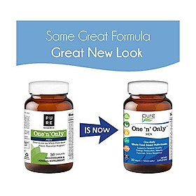 Pure Essence Labs One N Only Multivitamin for Men - Natural One a Day Herbal Supplement with Vitamin D, D3, B12, Biotin - 90 Tablets
