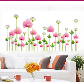 Decal Dán Tường Hình Hoa Lá Có Thể Di Chuyển