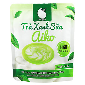 Hình ảnh Bột Trà Xanh Matcha Sữa thơm ngon đặc biệt , sản xuất từ Matcha Nhật Bản chính hãng , Matcha của người ghiền trà xanh Nhật , không hương liệu , an toàn cho sức khỏe , Gói 50G
